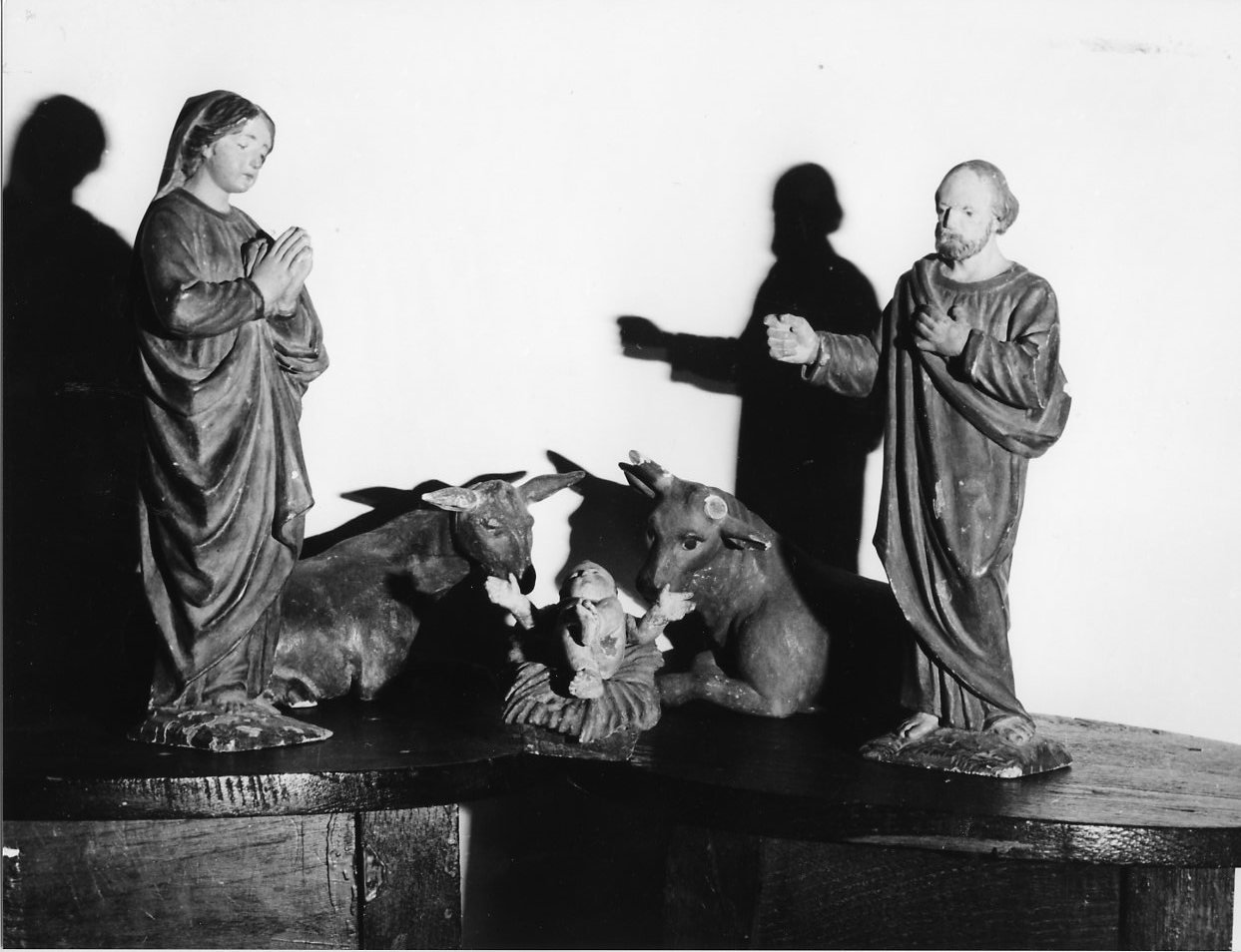 Sacra Famiglia (statua da presepio, serie) di Brilla Antonio (bottega) (seconda metà sec. XIX)