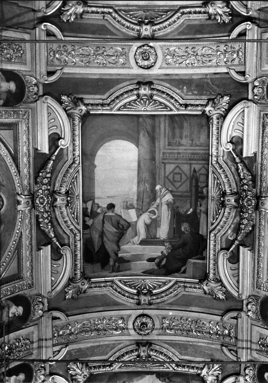 battesimo di San Martino (?) (dipinto, ciclo) di Barabino Nicolò (sec. XIX)