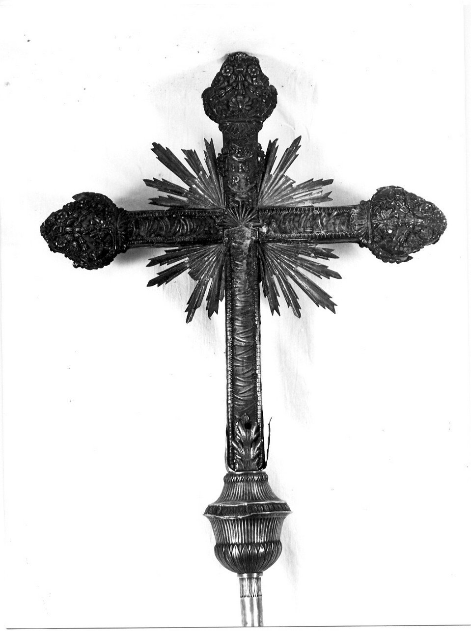 croce processionale, opera isolata - bottega ligure (prima metà sec. XIX)