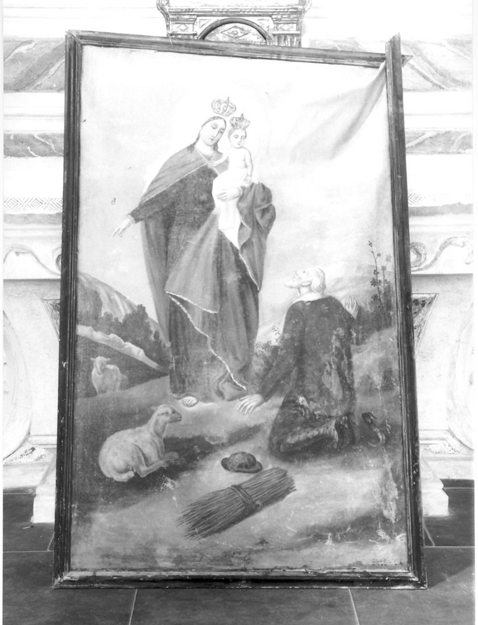 Madonna della Misericordia (dipinto, opera isolata) - ambito ligure (fine/inizio secc. XIX/ XX)