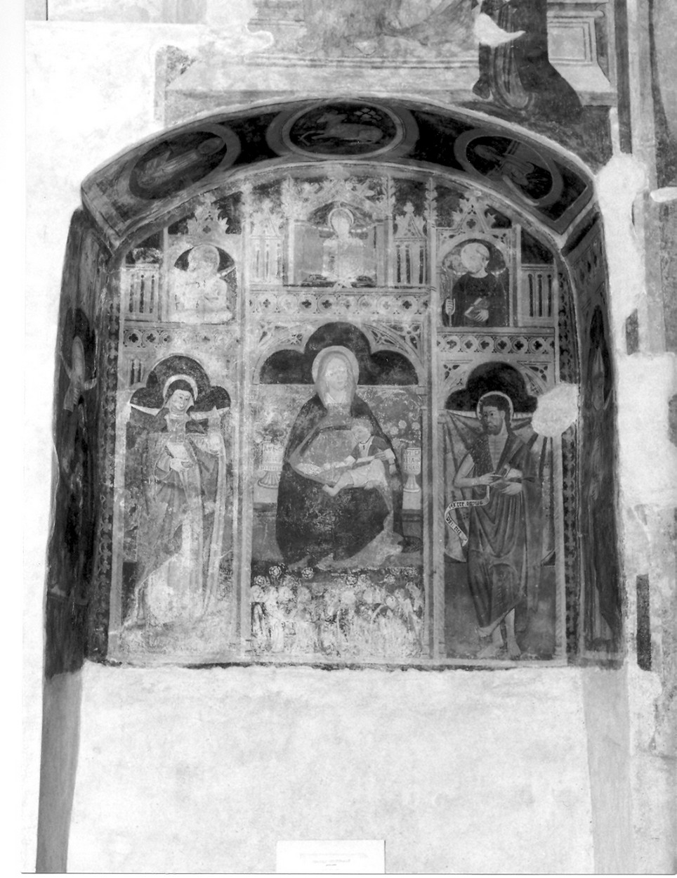 Madonna con Bambino e Santi (dipinto, complesso decorativo) - ambito ligure (fine/inizio secc. XV/ XVI)