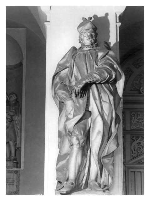 figura maschile (statua, elemento d'insieme) - bottega ligure (secondo quarto sec. XVIII)