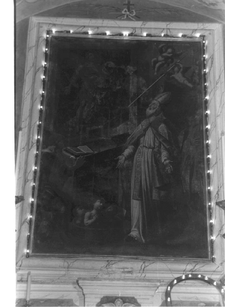 San Nicola di Bari (?) (dipinto, opera isolata) - ambito ligure (sec. XVII)