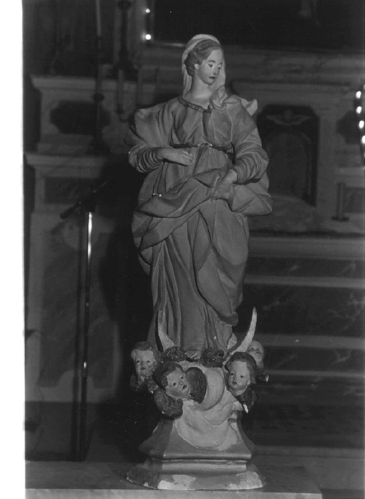IMMACOLATA CONCEZIONE (statua, opera isolata) - PRODUZIONE LIGURE (fine/inizio secc. XVIII/ XIX)