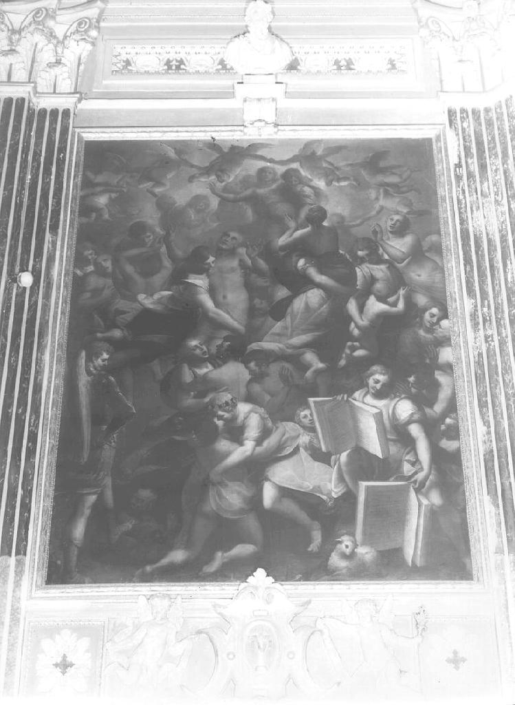 CHIAMATA DEGLI ELETTI (dipinto, elemento d'insieme) di Cambiaso Luca detto Luchetto (terzo quarto sec. XVI)