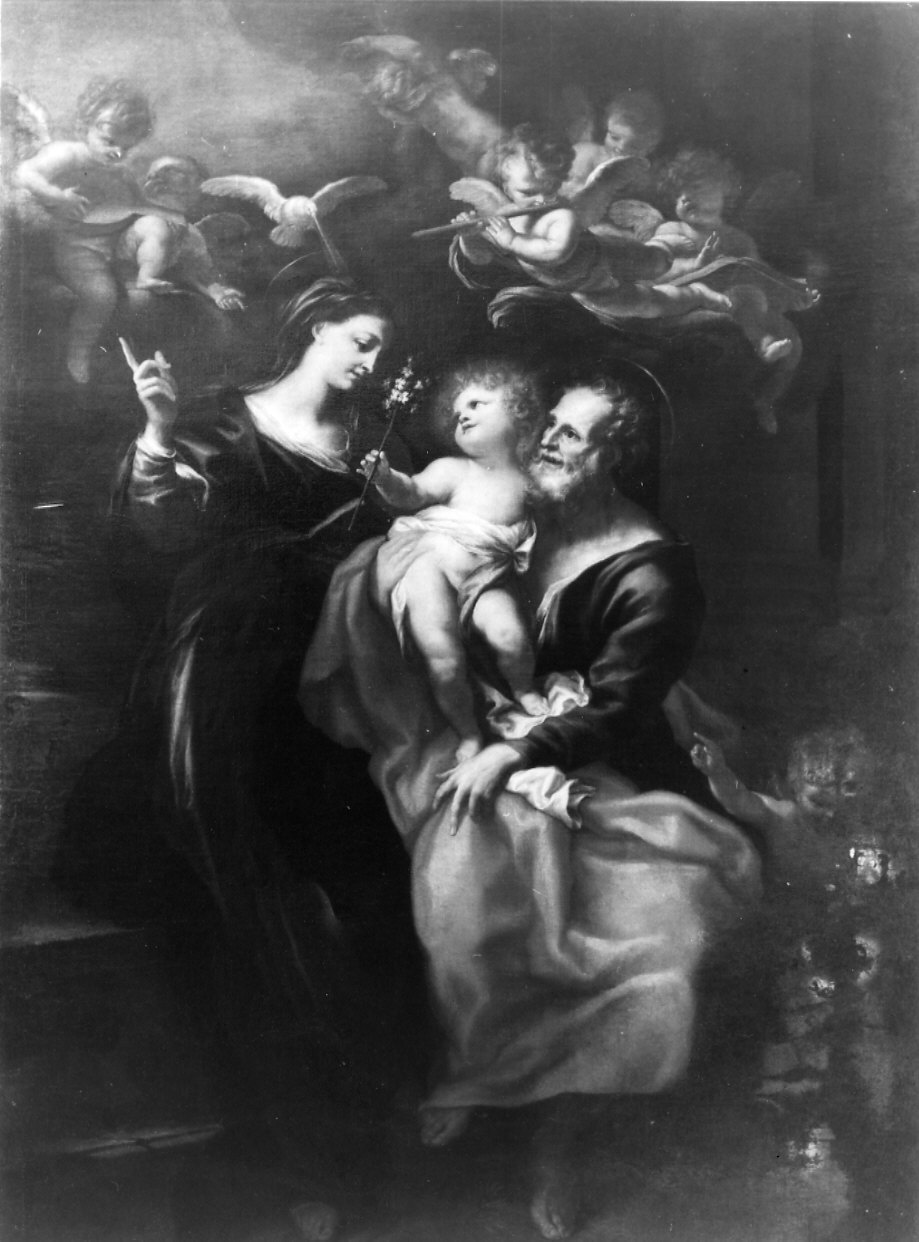 Sacra Famiglia (dipinto, opera isolata) di Piola Antonio Maria (sec. XVII)