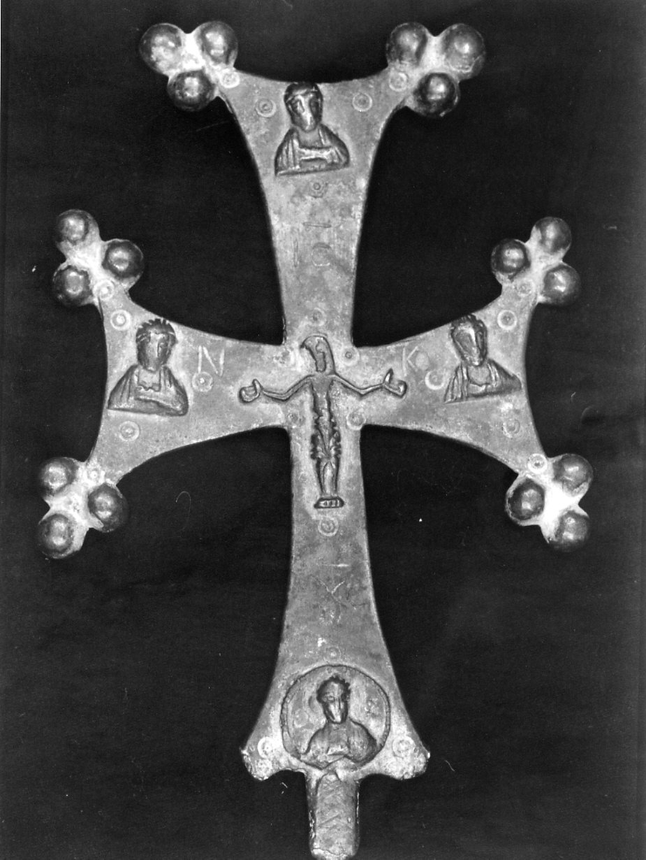 croce processionale, opera isolata - ambito italiano (secc. XV/ XVI)