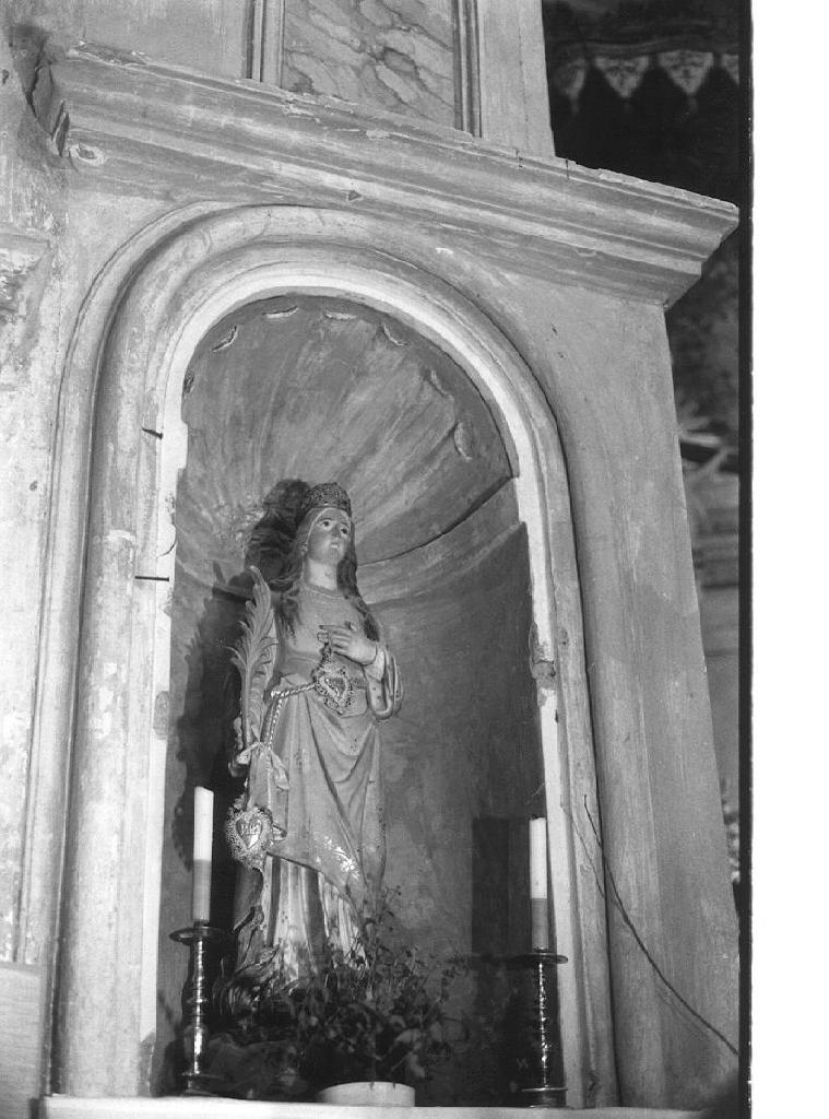 SANTA LUCIA (statua, opera isolata) - PRODUZIONE LIGURE (prima metà sec. XX)