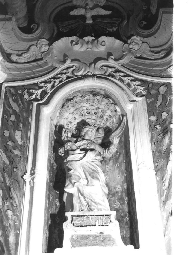 MADONNA DEL ROSARIO (scultura, opera isolata) - bottega ligure (sec. XVIII)