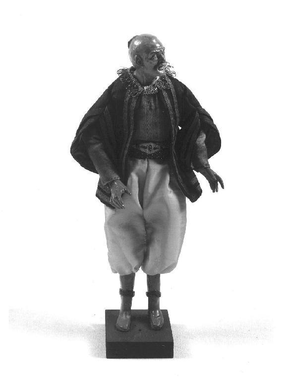 figura maschile (statuetta di presepio, opera isolata) - produzione napoletana (seconda metà sec. XIX)