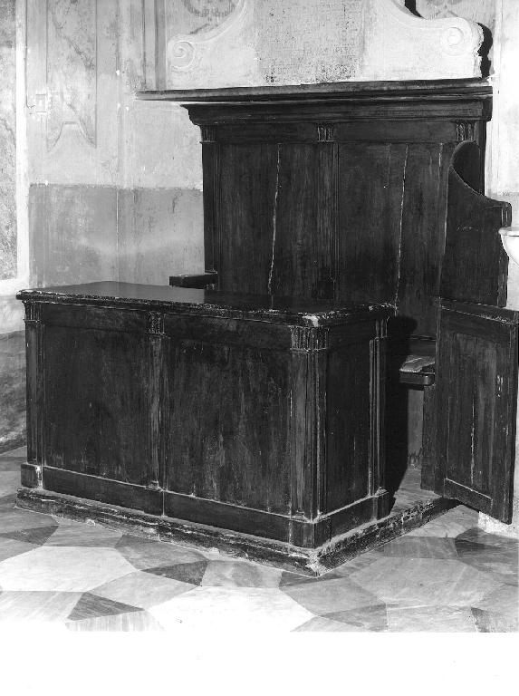 banco da chiesa, opera isolata - bottega ligure (sec. XIX)