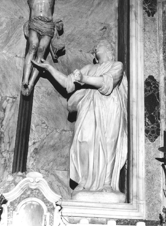 SAN GIOVANNI EVANGELISTA (scultura, coppia) di Solari Salvatore (terzo quarto sec. XVIII)