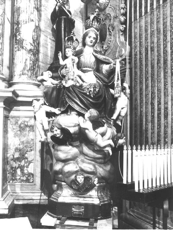 Madonna del Carmelo (scultura, opera isolata) - bottega genovese (seconda metà sec. XIX)