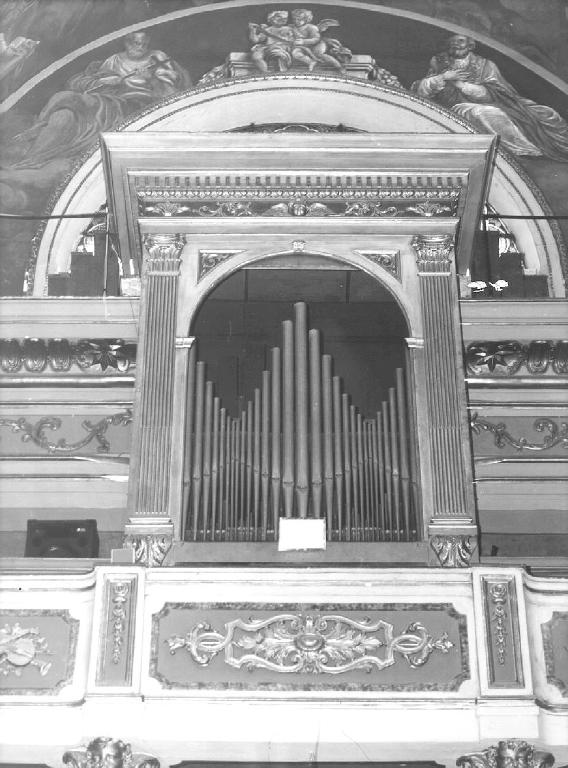 cassa d'organo, opera isolata di Crovetto Gerolamo (attribuito), Crovetto Giuseppe (attribuito) (terzo quarto sec. XIX)
