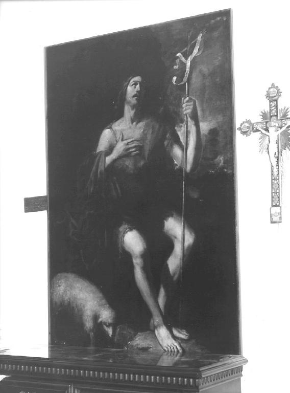 San Giovanni Battista (dipinto, opera isolata) di Borzone Luciano (maniera) (secondo quarto sec. XVII)