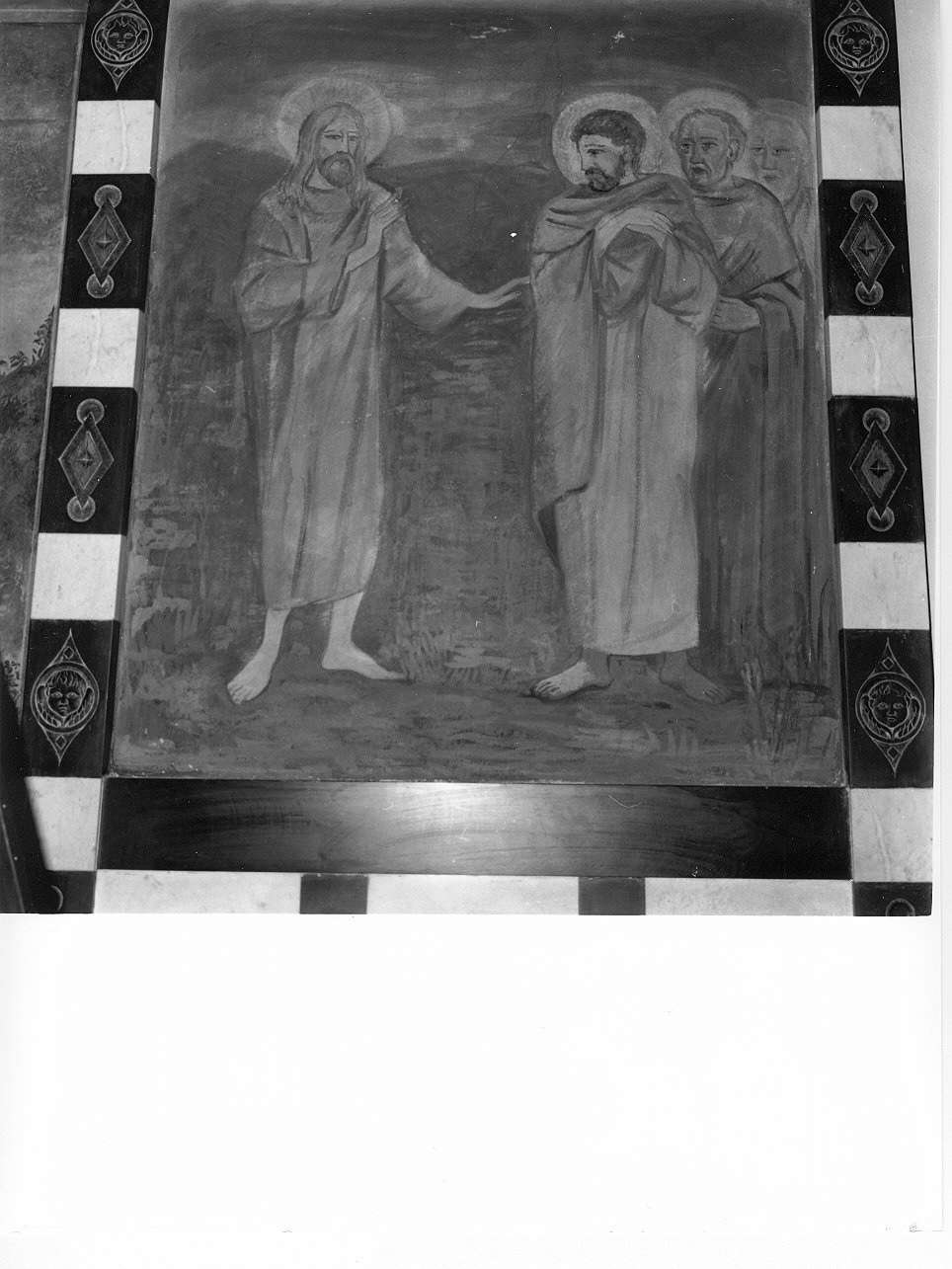Cristo tra gli apostoli (dipinto, opera isolata) - ambito genovese (prima metà sec. XX)