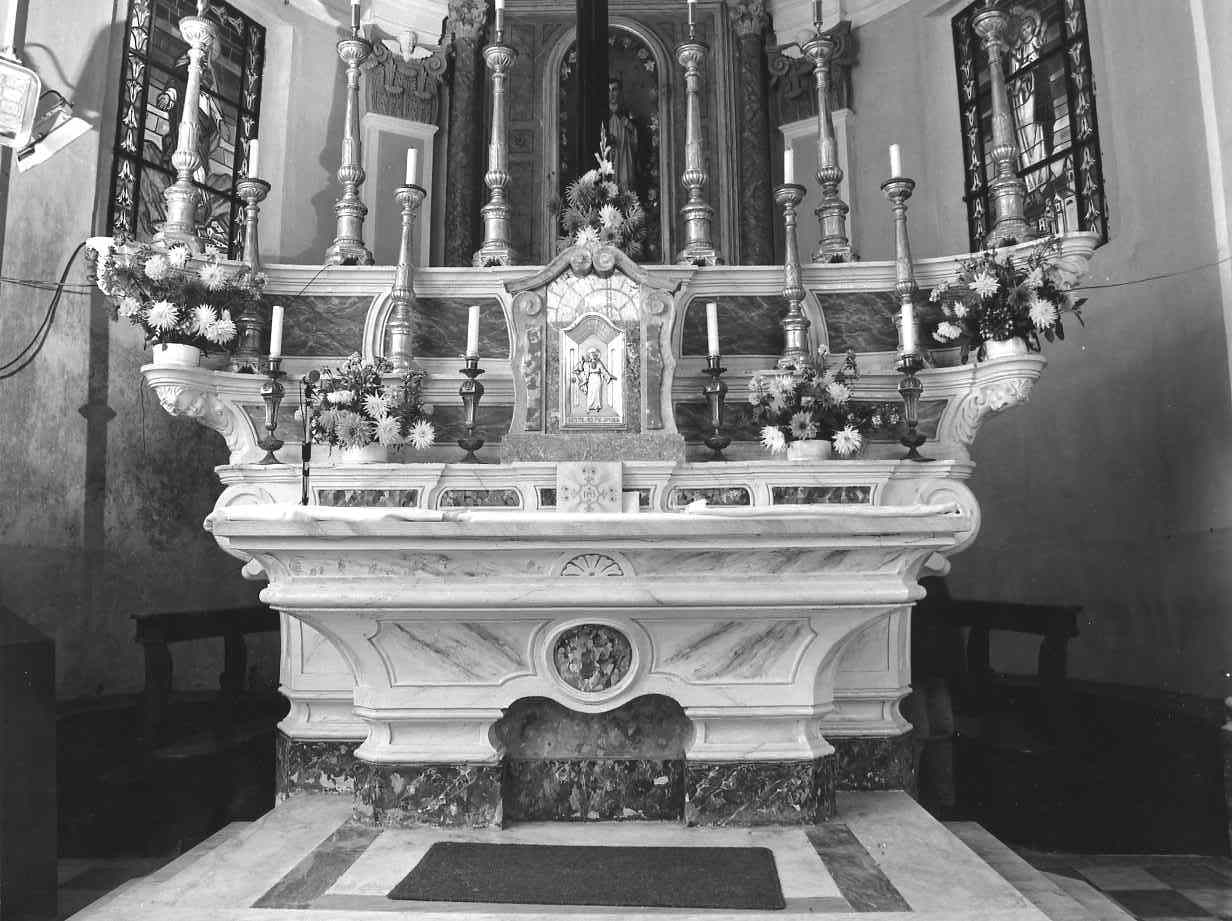 altare maggiore, opera isolata - bottega genovese (sec. XIX)