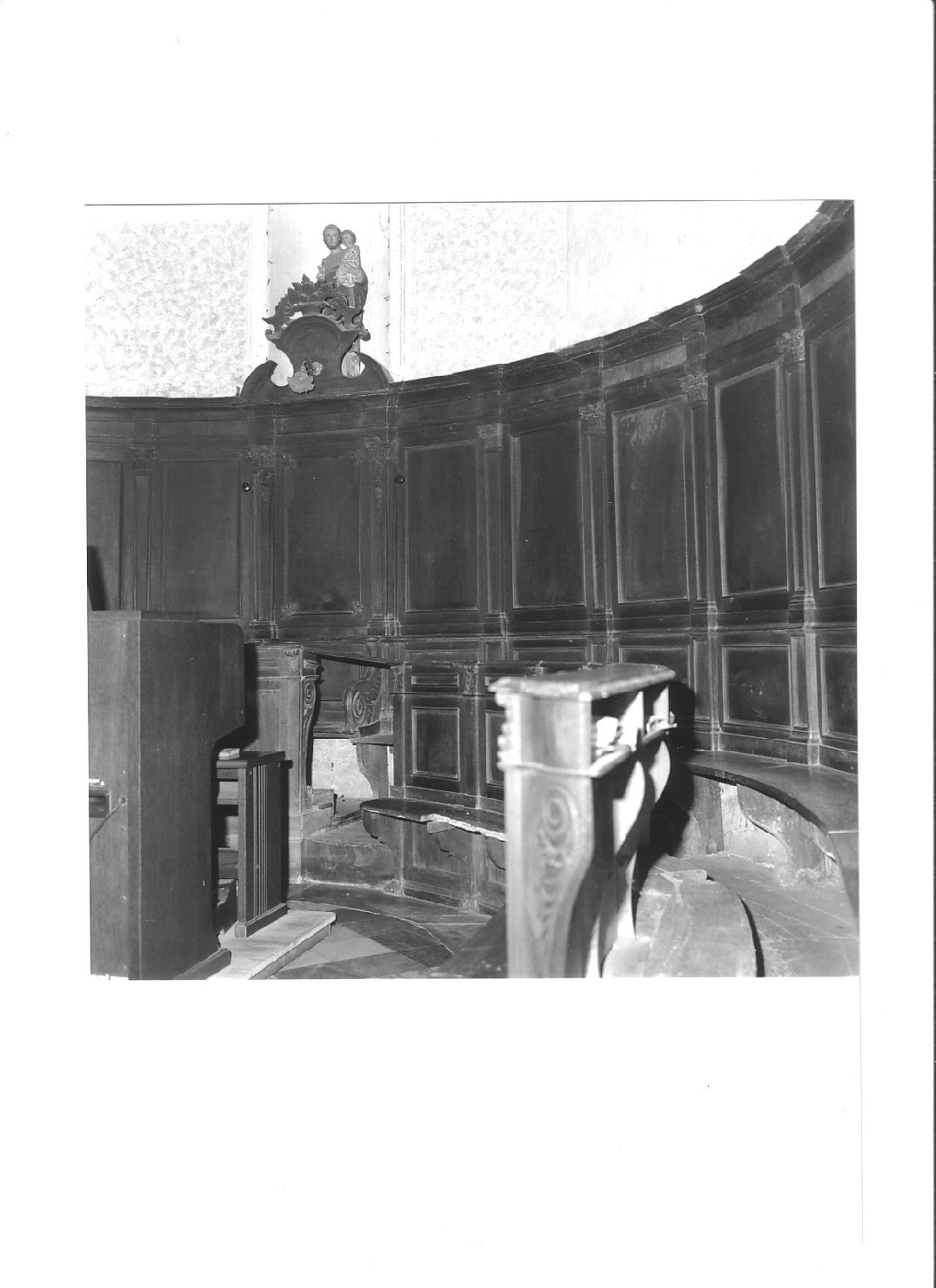 stalli del coro, insieme di Cella Pasquale (attribuito), Fontana Giacomo (attribuito) (inizio sec. XIX)