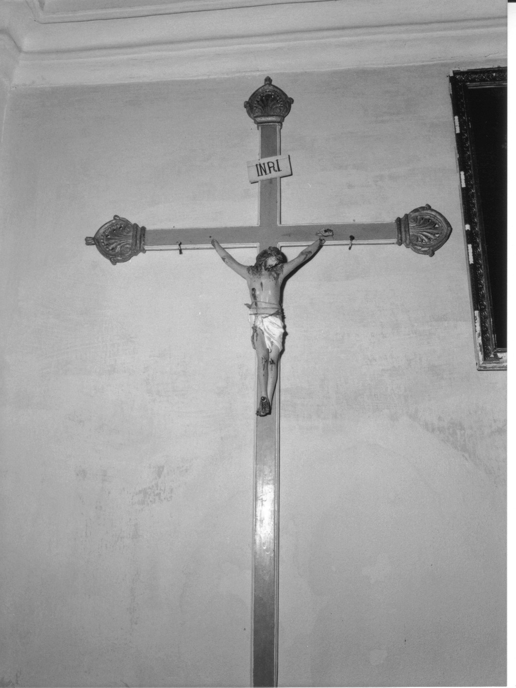 Cristo crocifisso (croce processionale, opera isolata) - bottega genovese (seconda metà sec. XIX)