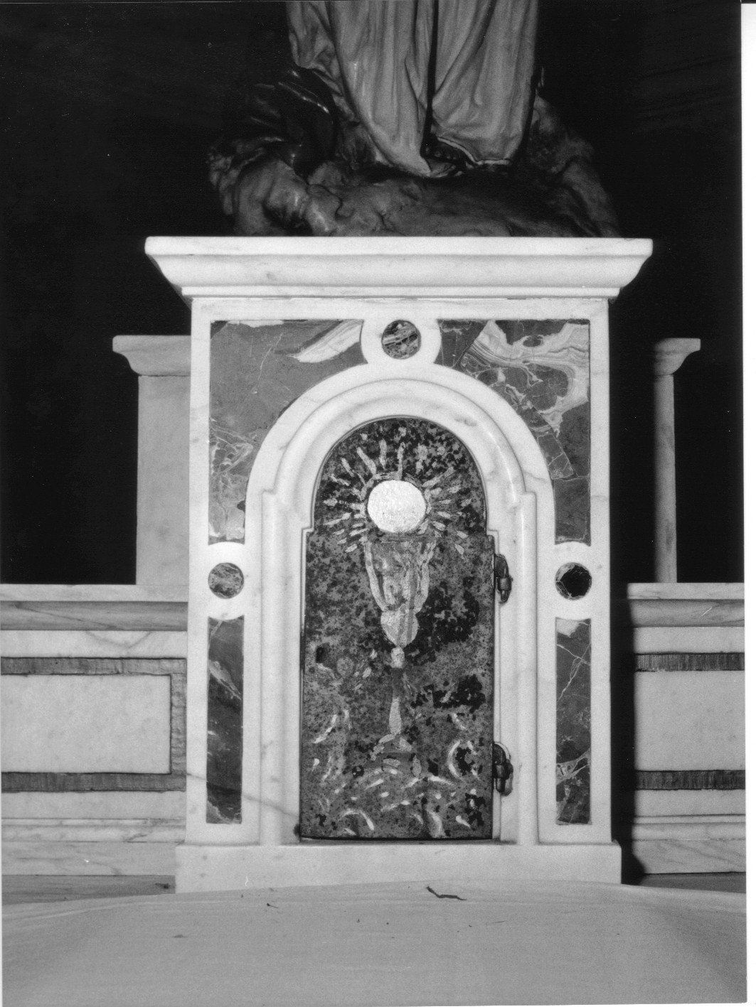 calice eucaristico (tabernacolo, opera isolata) - bottega genovese (sec. XIX)