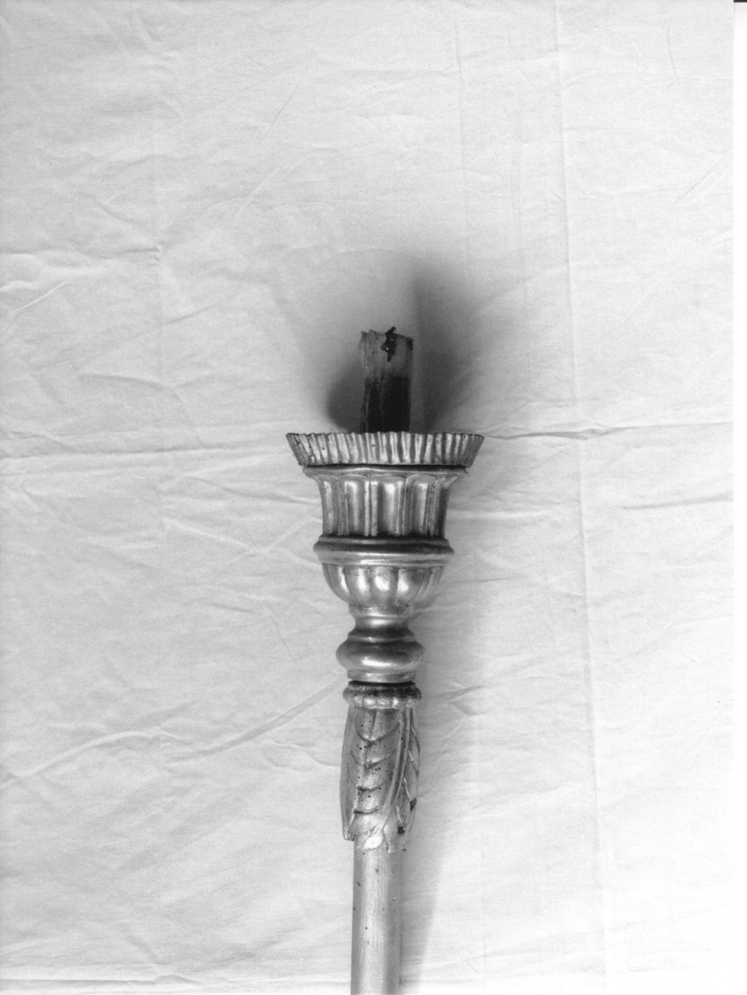 candelabro portatile, serie - bottega genovese (seconda metà sec. XIX)