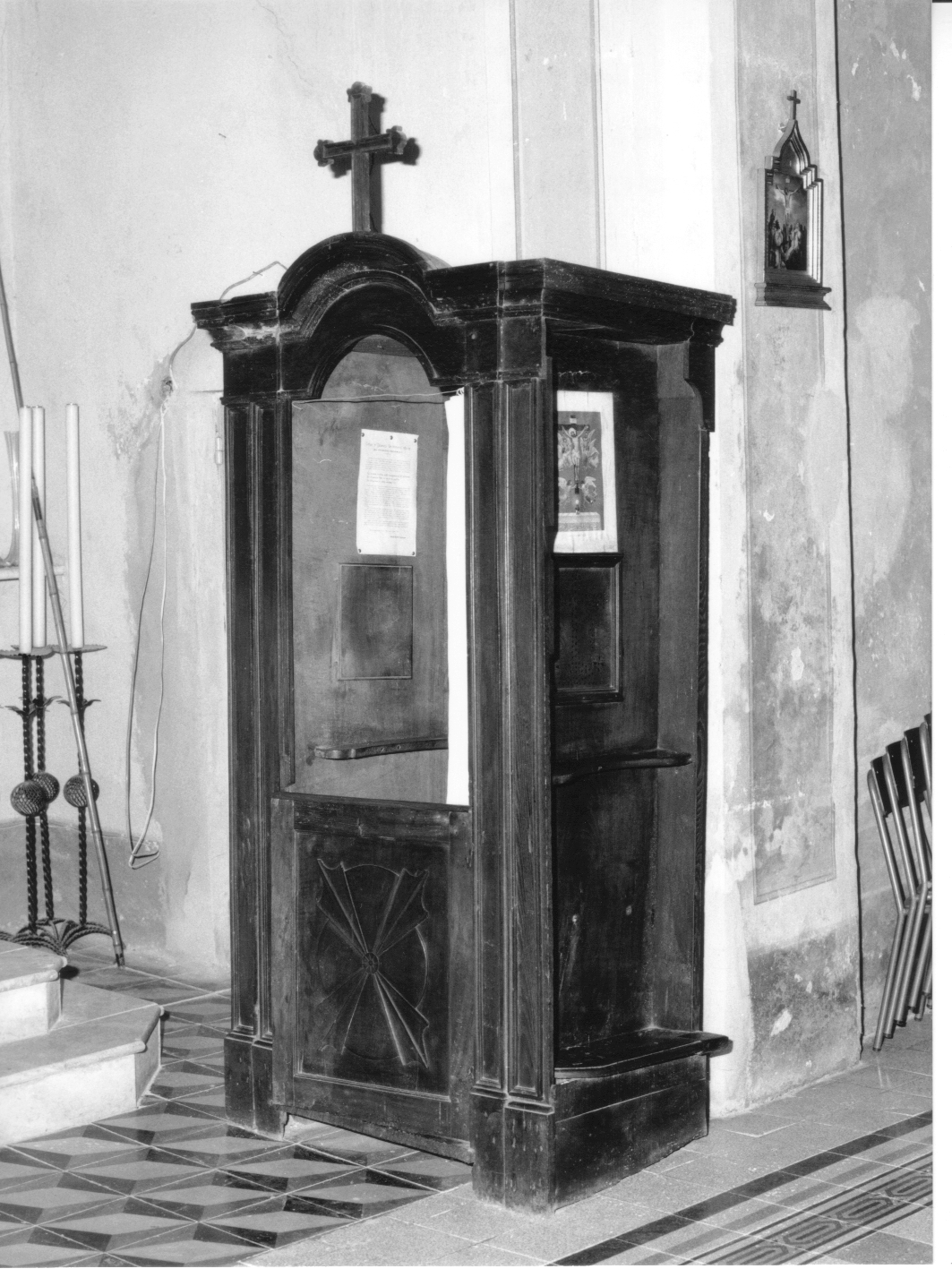 confessionale, opera isolata - bottega genovese (fine/inizio secc. XVIII/ XIX)