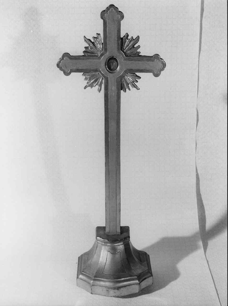 croce da tavolo, opera isolata - bottega italiana (sec. XIX)