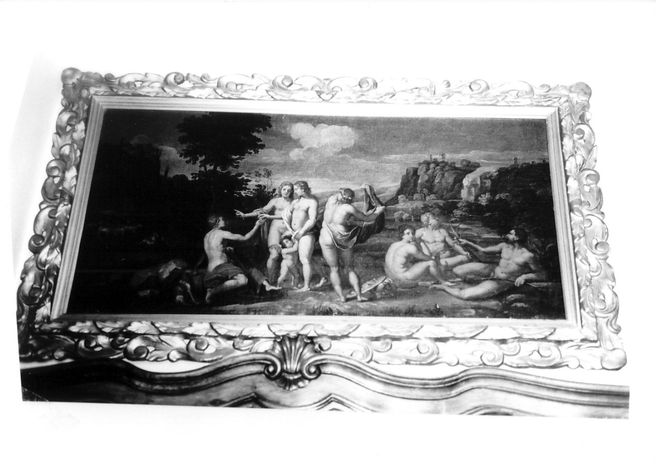 Giudizio di Paride (dipinto, opera isolata) - ambito italiano (secc. XVIII/ XIX)