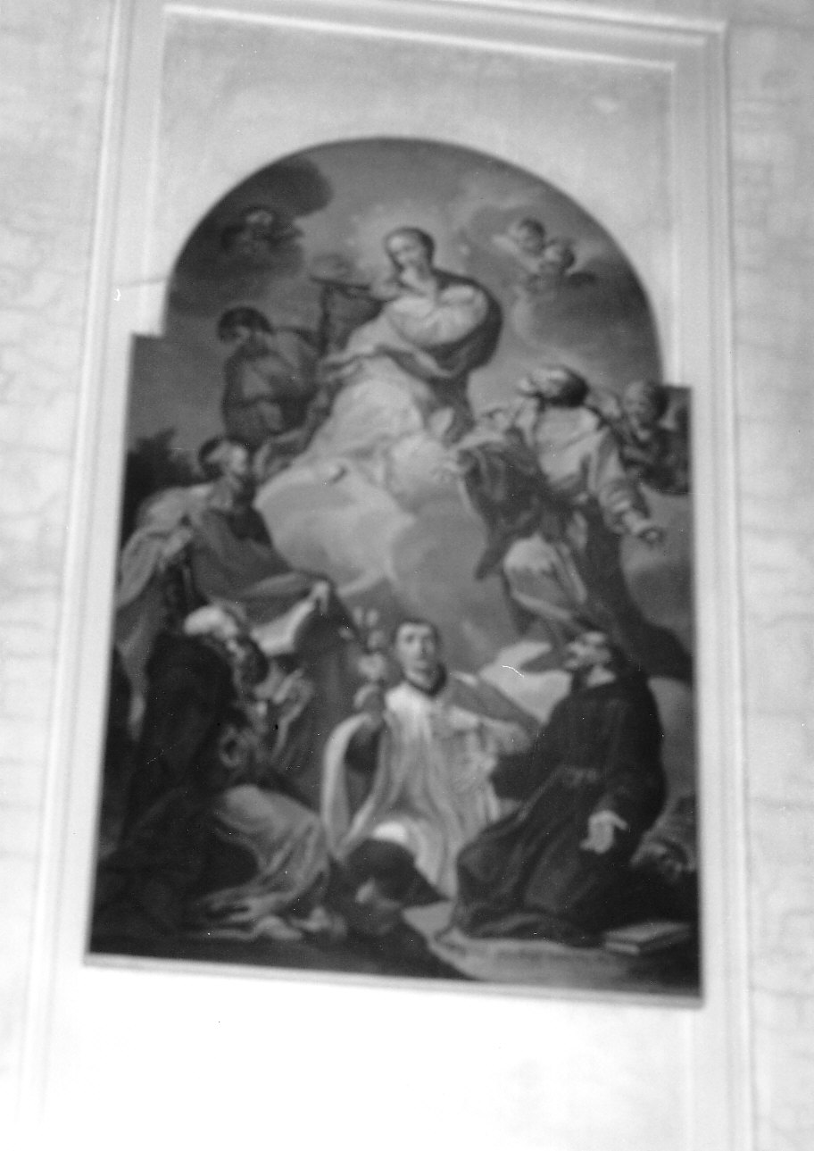 Madonna con San Paolo, San Francesco e santi (dipinto, opera isolata) - ambito genovese (sec. XVIII)