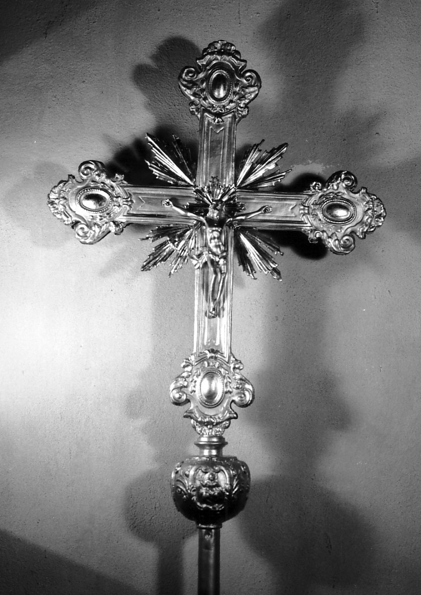 croce processionale, opera isolata - bottega genovese (sec. XIX)