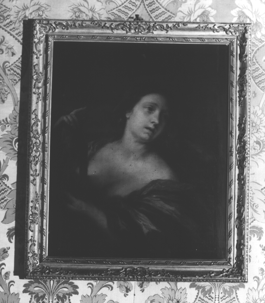 ritratto di dama con specchio (dipinto, opera isolata) di Rubens Pieter Paul (maniera) (seconda metà sec. XVII)