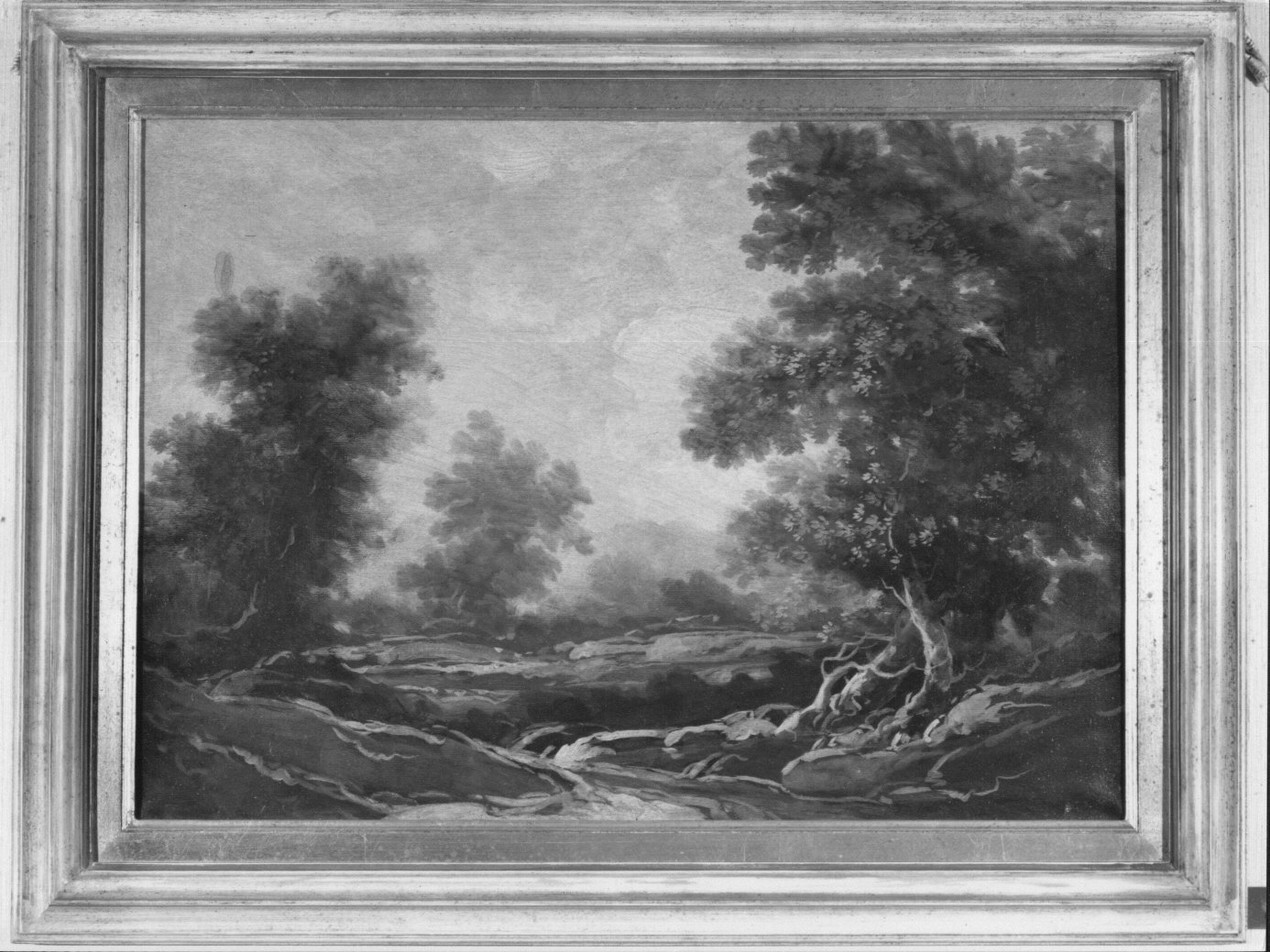 paesaggio con alberi (dipinto, opera isolata) di Berland Dario (metà sec. XX)