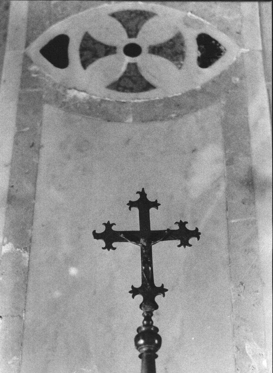 Cristo crocifisso (croce processionale, opera isolata) - bottega ligure (sec. XVII)