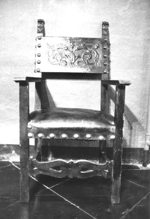 motivi decorativi zoomorfi (sedia, opera isolata) - bottega ligure (sec. XIX)