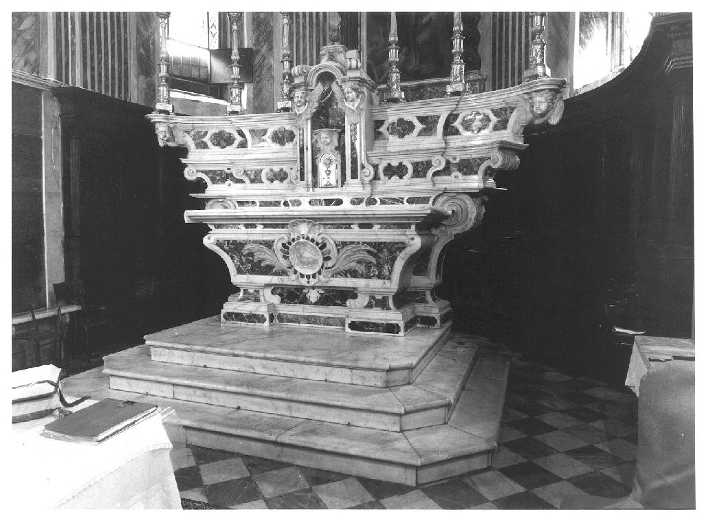 altare maggiore, opera isolata - bottega ligure (seconda metà sec. XVIII)