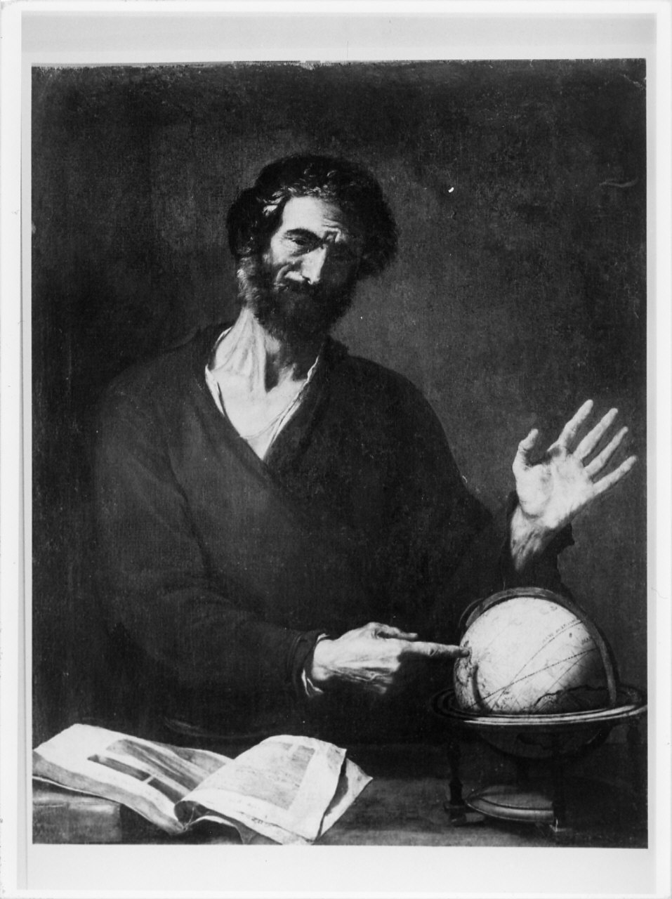 Eraclito piangente, Eraclito (dipinto, opera isolata) di De Ribera Jusepe detto Spagnoletto (sec. XVII)