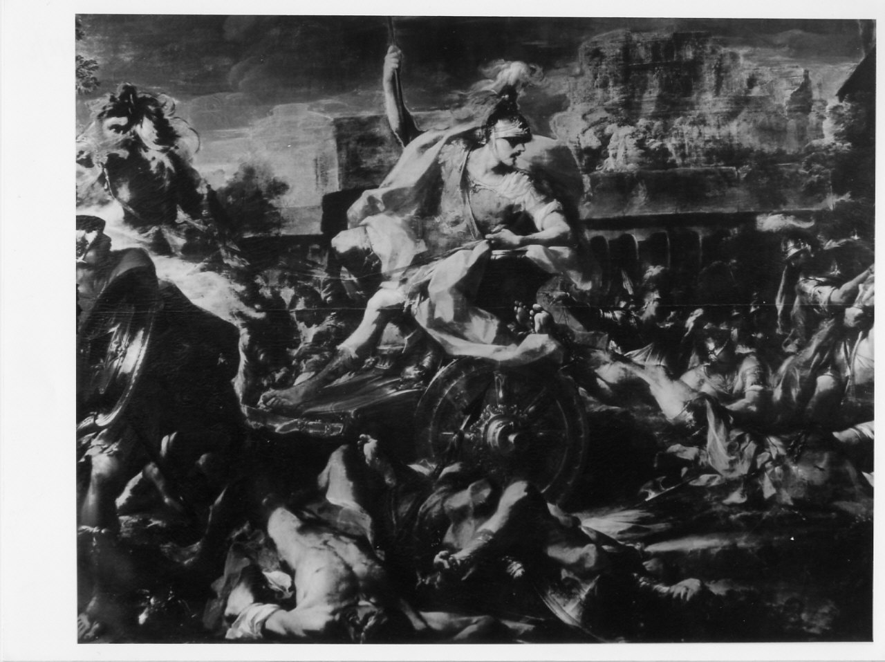 Achille con il corpo di Ettore (dipinto, opera isolata) di Monti Francesco (secondo quarto sec. XVIII)