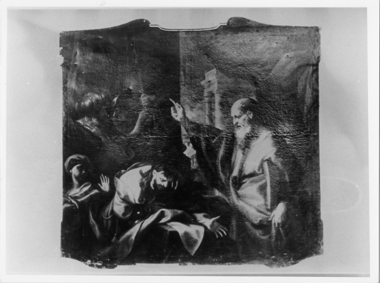 Scena biblica (dipinto, pendant) di Piola Domenico (sec. XVII)