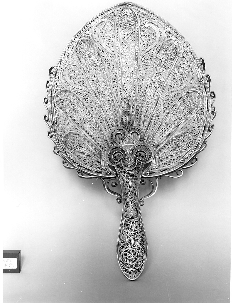 specchio, opera isolata - bottega indiana (sec. XIX)