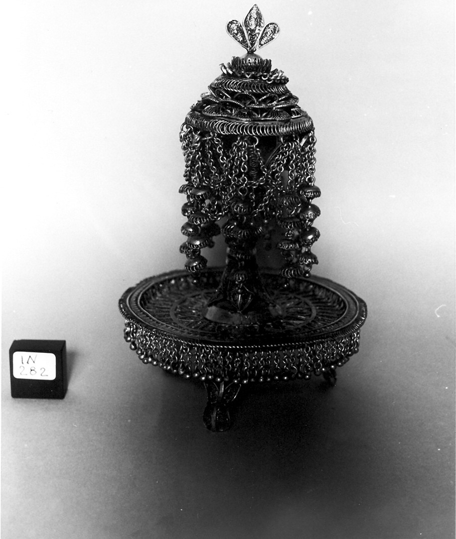 scatola per spezie, opera isolata - bottega indiana (sec. XIX)