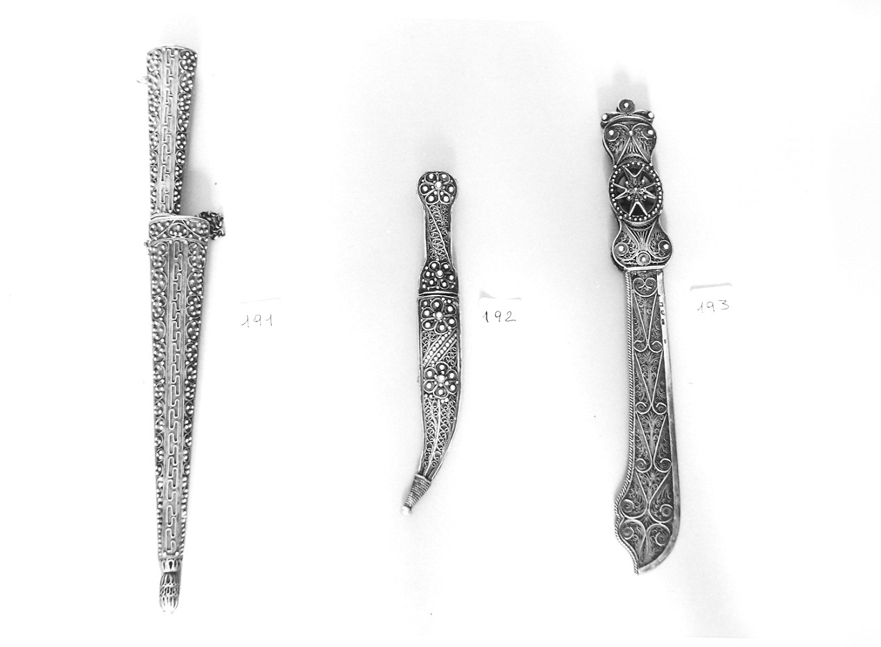 pugnaletto, opera isolata - bottega araba (metà sec. XIX)