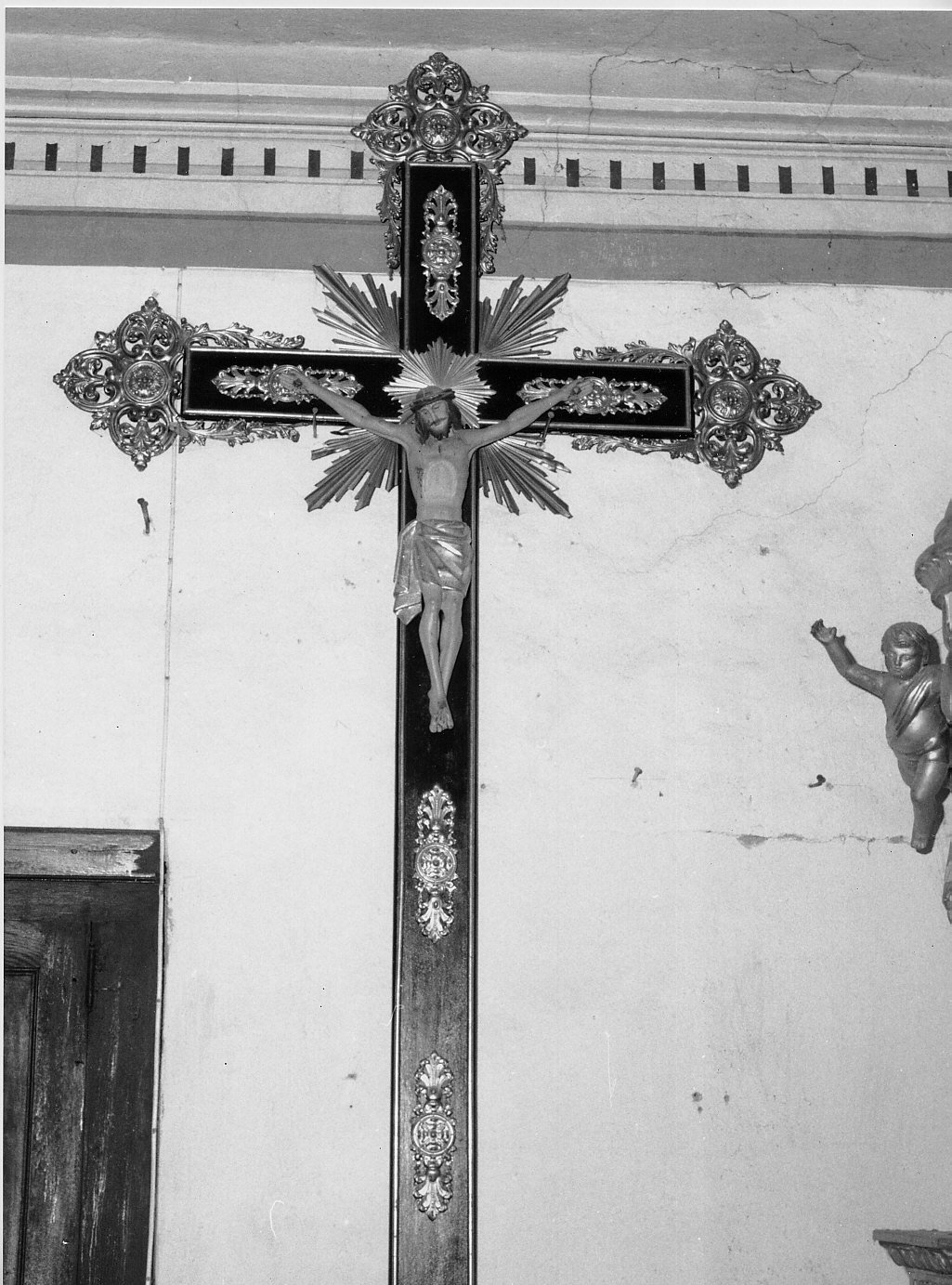 croce processionale, opera isolata - bottega ligure (seconda metà sec. XIX)