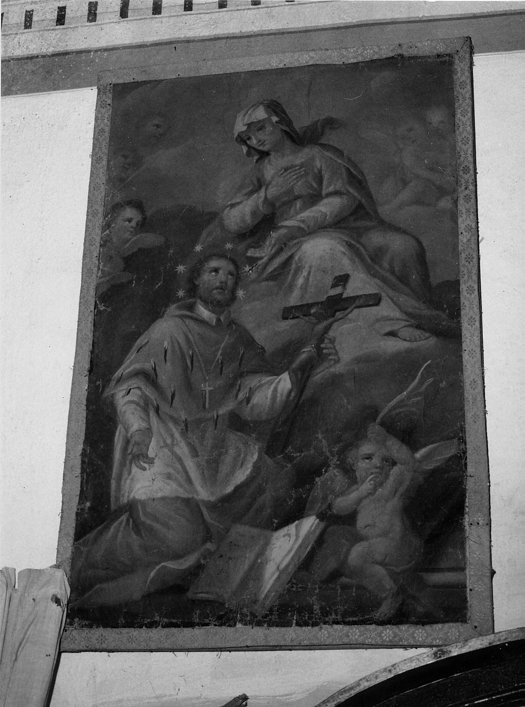 Madonna con San Giovanni Nepomuceno (dipinto, opera isolata) - ambito ligure (sec. XVIII)