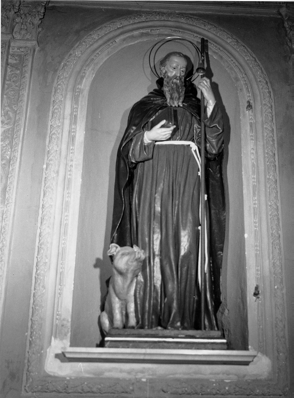 Sant'Antonio Abate (scultura, opera isolata) - bottega ligure (seconda metà sec. XIX)
