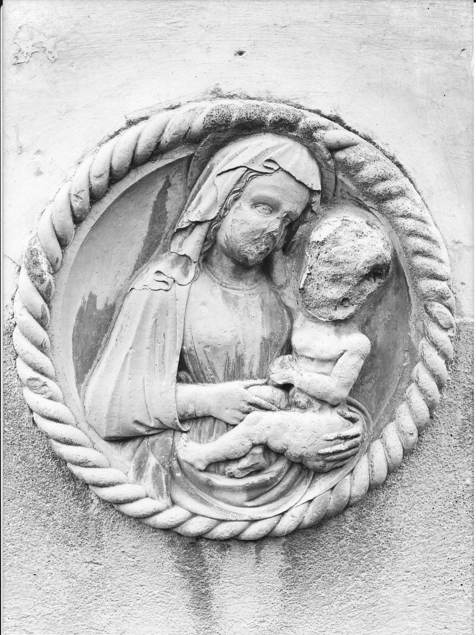 Madonna con Bambino (rilievo, opera isolata) - bottega ligure (sec. XV)