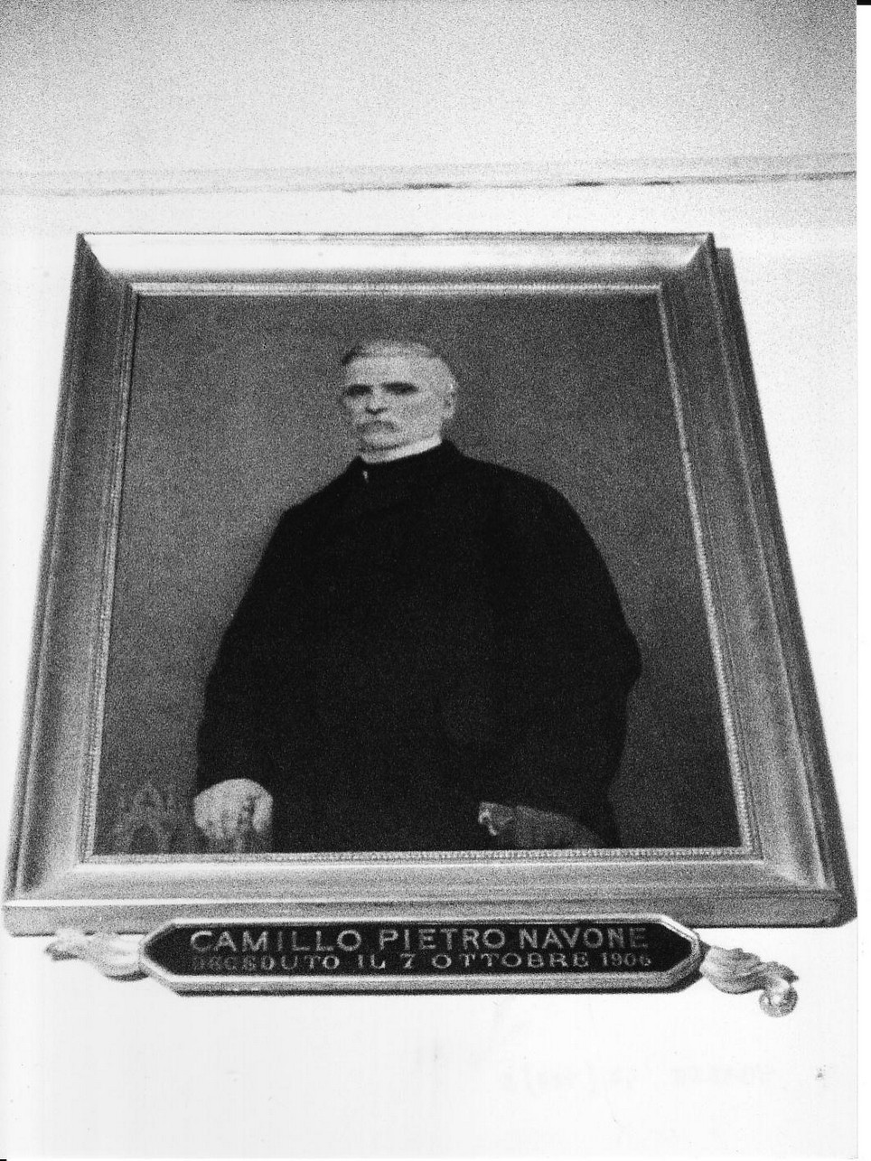 ritratto di Camillo Pietro Navone (dipinto, opera isolata) - ambito ligure (fine/inizio secc. XIX/ XX)