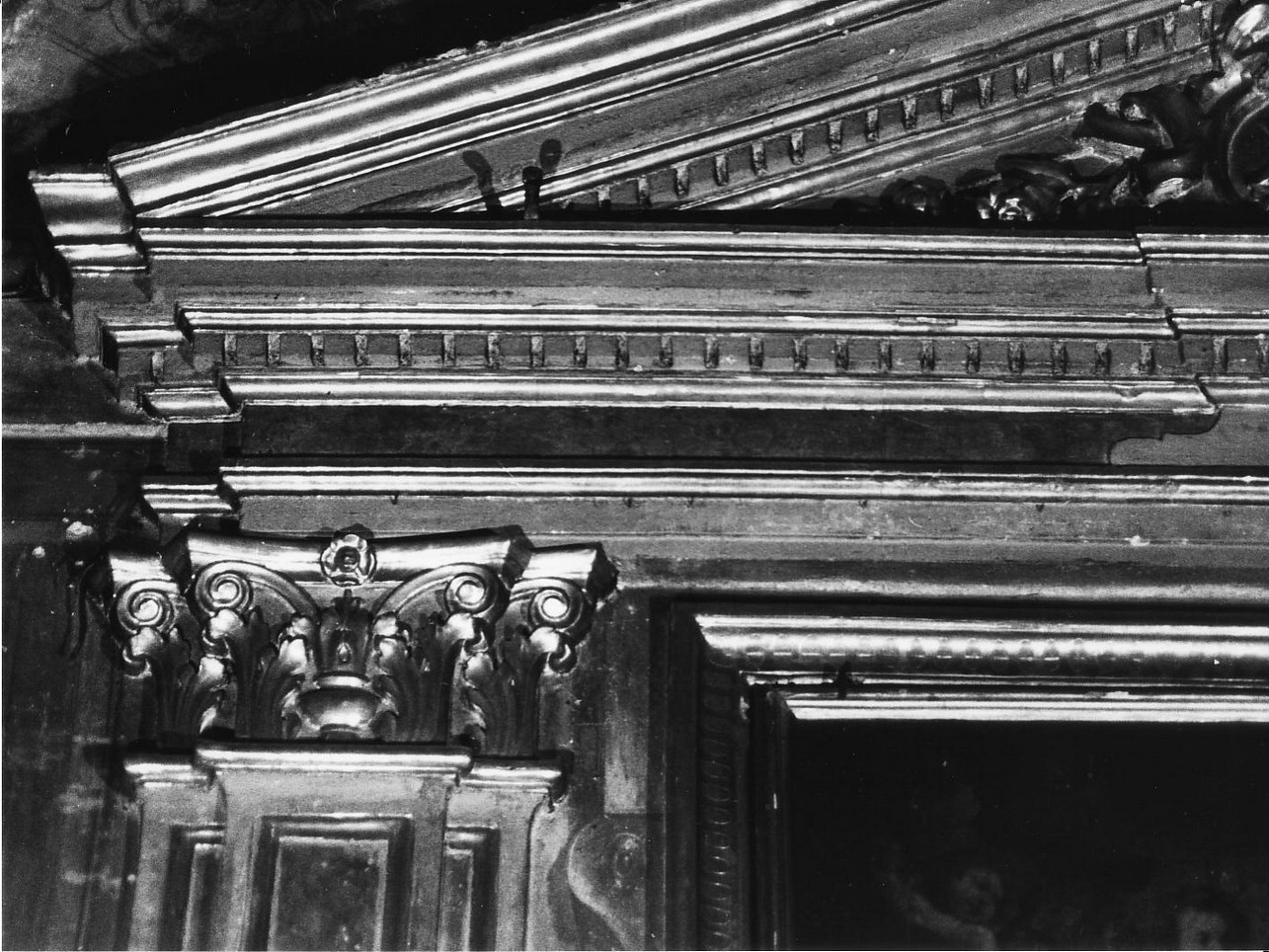 cornice architettonica, opera isolata - bottega ligure (terzo quarto sec. XIX)