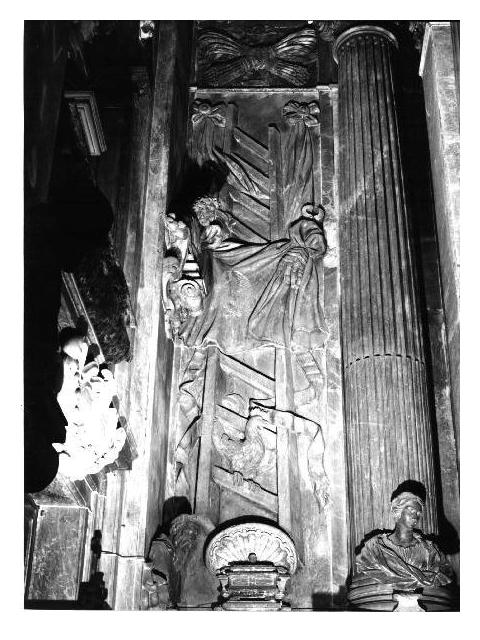 simboli della passione (rilievo, opera isolata) di Casella Giovanni Battista, Garvo Bernardo (ultimo quarto sec. XVII)
