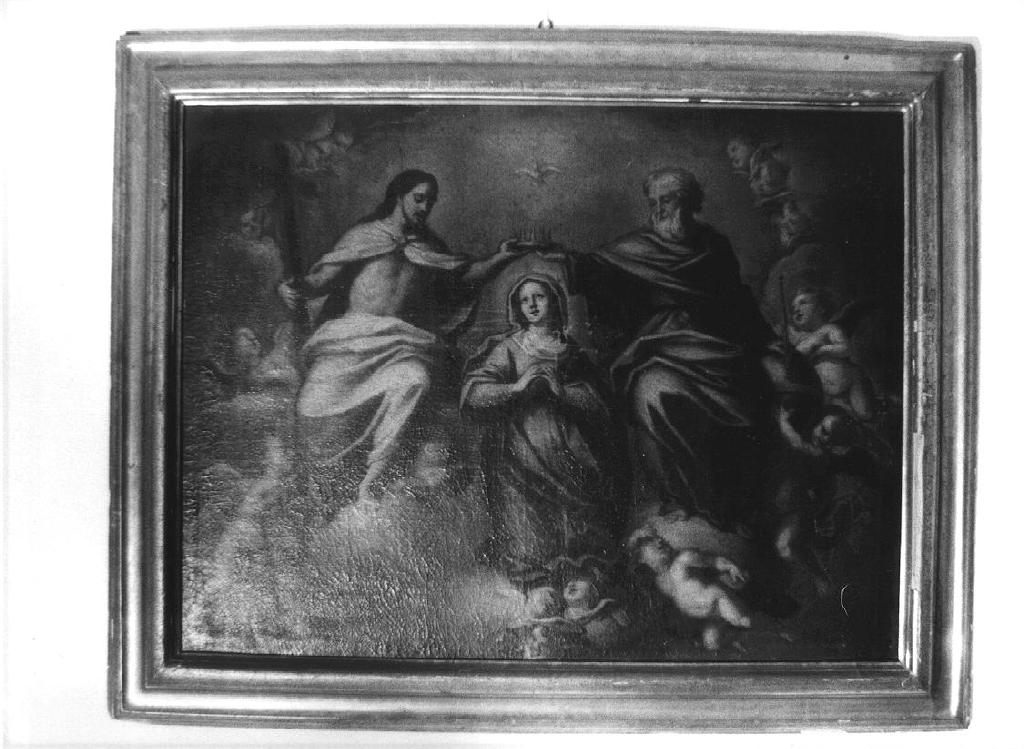 INCORONAZIONE DI MARIA VERGINE (dipinto, opera isolata) - bottega ligure (seconda metà sec. XVIII)