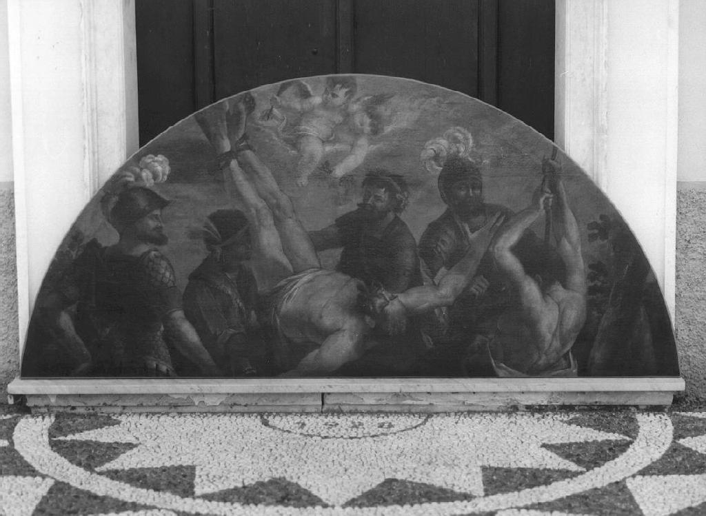 crocifissione di San Pietro (dipinto, opera isolata) di Nattino Giovanni Battista (inizio sec. XIX)